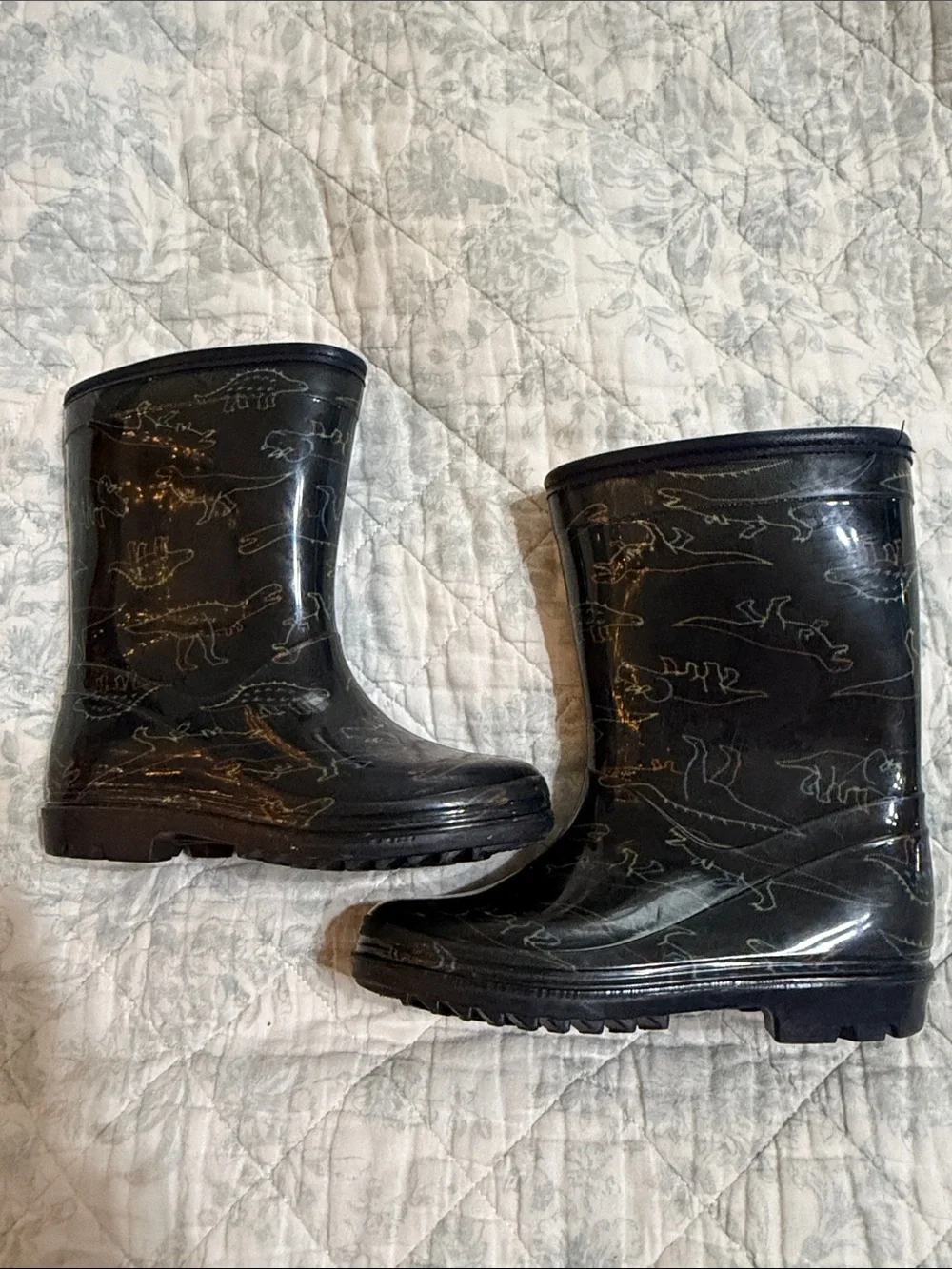 Carter's Navy Blue Dinosaur Rain Boots
